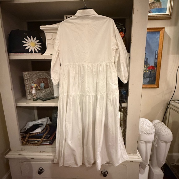 Modern Citizen delia cotton tiered white dress sz XS Small - Picture 4 of 4